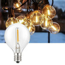 Solar 5.5M 10 Led Light String G40 Outdoor Decorative Ambient Light Wedding