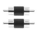 2pcs RCA Male to Male AV Audio Video Plug Jack Extension Cable Connectors