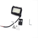 LED Work Light Bars 72W 7200LM Quad Rows Offroad Driving Spot Beam Jeep Tool