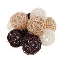 50Pcs 3/5cm Round Rattan Balls Garden Home Wedding Party Rustic Decors DIY Craft
