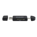 SD/Micro SD Card Reader,Micro USB OTG Adapter and USB 2.0 Portable Memory Card