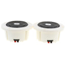 Premium Set of 2 In-Ceiling Round Broadcast Round Speakers for Indoor Use