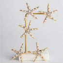 Fashion Lady Girl Beach Wedding Natural Starfish Sea Star Hair Clip Hairpin BX