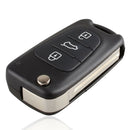 Uncut Blade 3 Buttons Flip Remote Key Shell For Kia K2 K5 HYUNDAI KIA Car