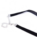 Bowknot Necklace Collar Short Necklace Black Ribbon Velvet Chokers Dress FT