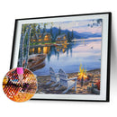 Diamond Painting Cross Ctitch Full Square Mountain Cabin Embroidery (KF166) A