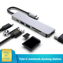 Aluminum Alloy 6 in 1 Type-C HUB 2 5Gbps USB3.0 4K HDMI 87W PD SD TF Reader