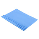Silicone Heat Mat Insulation Kit Maintenance Desk Soldering Pad  Deep Blue