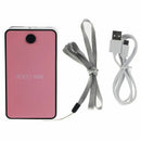 Hand held USB Mini Cool Fan Air Conditioning Appliances rechargeable Pink C8N5
