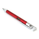 Multi-function Ballpoint Pen Phone Bracket Screwdriver Level Ruler (Red)