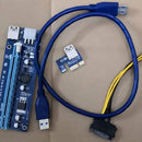 USB 3.0 PCI-E Express 1x To 16x GPU Extender Riser Card Adapter Power Cable nic