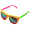 Flip up 80s Neon Sunglasses Halloween Funny Colorful Glasses Party Hip-Hop