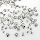 Mixed Lot Flower Caps Loose Bead for Jewelry Making End Findings DIY Craft