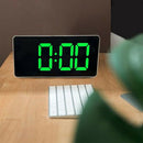 Creative Mirror LED Alarm Clock Multifunction Digital Snooze Clock Home New R5Z6