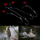 4 Ready Tied Chod Rigs Carp Fishing Tackle Barbless or Barbed Sizes 6, 8  OZ