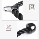 27.6"Gym Exercises Tricep Rope Handle Pull Down Bicep Cable Attachment HeavyDuty