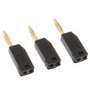 10 Pcs Black & Red 2mm Banana Plug Connectors Jack for Speaker, Easy to Solder