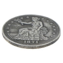 1871 Retro Statue of Liberty American Pentagram Commemorative Coin Collectionâ„–[