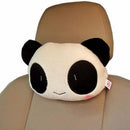 2 pcs Car Accessory Panda Car Automobile Pillow Plush Pillow Head-Rest G6O9