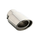 Universal Chrome Stainless Steel Car Rear Round Exhaust Muffler New Pipe Ta