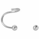 Stainless Steel Flexo Twist Helix Cartilage Ring Earring Piercing Lots Silv