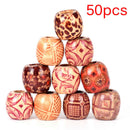 50PCS Dreadlock Hair Beads Dread Beads Hair Braid Pins Rings DIY Cuff JewelryMO