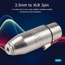 3Pin XLR Female to 3.5mm Jack TRS 1/8 inch Female Socket Audio Adapter for Mic