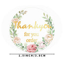 500pcs/roll Bronzing flower decoration Stickers for seal labels gift PackagSEAU