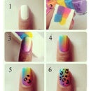 24pcs DIY Nail Art Gradient Color Stamping Sponges Coloring Manicure Tools