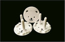4 Pieces Child  Safety Bears  Power Board Socket  Plug Protective Covers Z