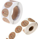 500Pcs/Roll 2.5cm DIY Hand Made Handmade With Love Label Wedding Stickers LSEAU