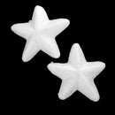 20 Pieces White Star Shaped Styrofoam Foam Ornaments DIY Craft Party Decora M6N1