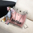 Clear Bag Bucket Bag Fashion Transparent Women'S Shoulder Messenger Beach C L3R9