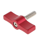 Aluminum T Type M5 Rotating Knob Handle Adjustable Thumb Lever Screw (Red,