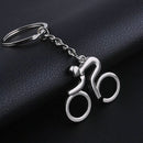 Sport Metal Bicycle Bike Cycling Riding Keychain Keyring Keyfob Key Chain Ring J