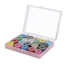 20pcs Colorful Sewing Threads+20 Grids Clear Plastic Sewing Machine Bobbins
