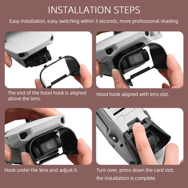 Dust Proof Anti Glare Easy Install Drone Accessories Lens Hood For Mavic Mini 2