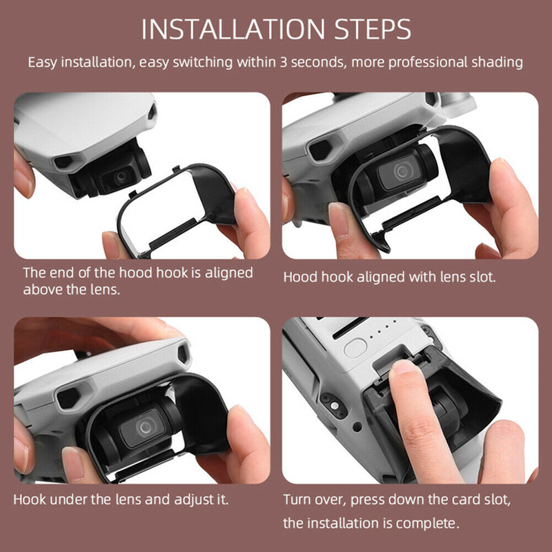 Dust Proof Anti Glare Easy Install Drone Accessories Lens Hood For Mavic Mini 2