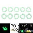 10pcs Green Camping Nail Night Vision Luminous Ring Round Tents Accessories OZ