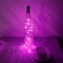 LED Wine Bottle Lamp Cork Shaped String Lights for Christmas (Purple)