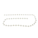 1 Yard White Round Diamante Rhinestone Chain Trim Bridal Dress Applique DIY