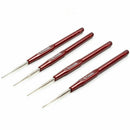 4Pcs 0.5/0.6/0.7/0.8mm Braid lock Crochet Needles Micro Hooks Hair Tool Kit