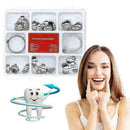 100pcs/Pack Dental Sectional Contoured Metal Matrices 2pcs + Ring m Kit 35 U5J3