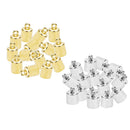 200Pieces End Cap Bell End Tip Bead Caps DIY Tassel Leather Cord Jewelry