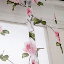 Flower Roman Curtain Window Sheer Balloon Curtain Cafe Kitchen Bedroom