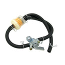 Black Motorcycle ATV Gas Fuel Filter Petrol Pipe Hose Line 45cm Universal
