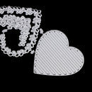 Hollow out heart Metal cutting dies stencil scrapbooking embossing album diy 3C