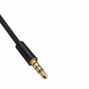 Audio Cable 3.5MM to 3.5MM Jack Male To Male Black Headphone Auxiliary Cord E9O4