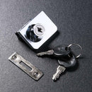 Hardware Drawer Lock Kids Safety Lock Desk Wardrobe Cabinet Locker w/ 2 Keys