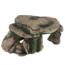 Aquarium Hiding Cave Rock Reptile Climbing Platform Stones for Fish Tank Deco OZ